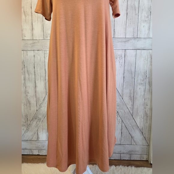 Tan Maxi Swing Dress - Picture 2 of 8